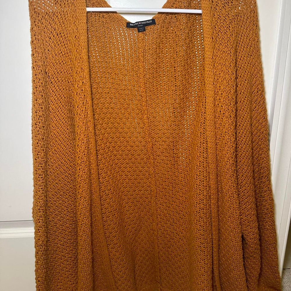 Brandy melville burnt orange cardigan